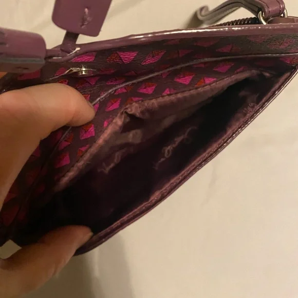 Vera Bradley Purple and Pink Clutch Wristlet - Picture 4 of 5